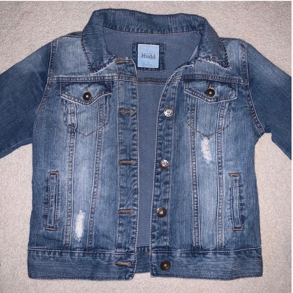 Mudd Jackets & Blazers - New Distressed Denim Jacket by Mudd